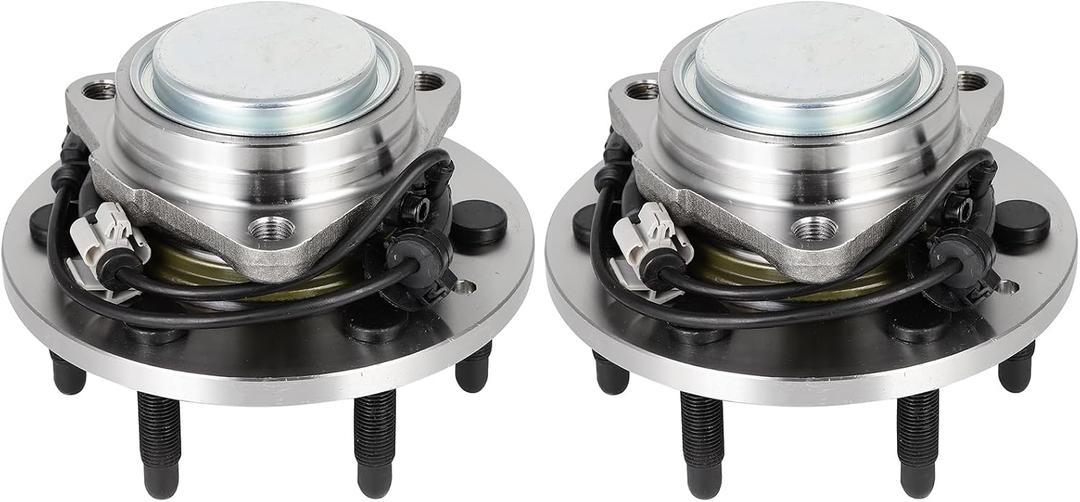 cciyu Wheel Hub Bearing Assembly 2pcs Front Left Right 6 lugs ABS with tegral Sensor 515159 for Cadillac Escalade Esv 2015-2019 2WD for Chevrolet Silverado 1500 for Gmc Yukon 2WD Wheel Hubs
