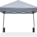 ABCCANOPY Stable Pop up Outdoor Canopy Tent 10 x 10 ft Base / 8 x 8 ft Top, Gray