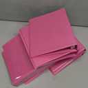 Paper Junkie Mini Pink 3 Ring Binder for 5.5 x 8.5-Inch Paper, 1-Inch Round Rings, School and Office Supplies - Pack of 6 Mini Binder