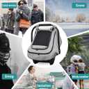 Waterproof Baby Car Seat CoverYVMVDV Patented Cold Weather Carseat Cover for Babies,Infant Car Seat Cover Canopy for Boy Girls,Windproof Car Seat Canopy for Boys & Girls, Keeps Babies Warm