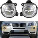MUNIK 63177317251 63177317252 Front Left+Right LED Fog Light Lamp 2011-2019 For BMW F25 F26 F15 F85 F16 F86 X3 X4 X5 X5M X6 X6M Replat # 63177317251 63177317252
