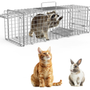 Humane Live Animal Cage Trap, 23.3x7.2x7.7 Inch Collapsible Live Animal Cage Trap Rabbits, Stray Cats, Raccoon, Mole, Squirrels Outdoor Small Animal Trap, Humane Catch & Release