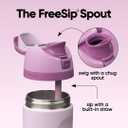 Owala FreeSip Kids Stainless Steel Water Bottle 16 oz Lilac You A lot