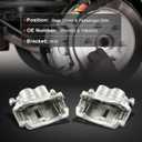 cciyu Rear Left & Right Brake Calipers Assembly w/Bracket 18B4934 18B4935 For Chevy For Express 2500/For Express 3500,For GMC For Savana 2500/For Savana 3500