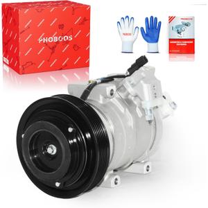 PHOBOOS A/C Compressor with Clutch Compatible with Acura MDX 2007-2013, ZDX 2010-2013 & Honda Odyssey 2008-2017, Pilot 2008-2015, Ridgeline 2009-2014, V6 3.5L/3.7L. Ref. CO-10840C, 158334