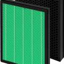 Airmega Max2 300 Filter Replacement, Compatible with Coway AIRMEGA Max2 300/300S Air Purifiers, True HEPA & Activated Carbon Filter, Part#AP-1515-FP, 1Set