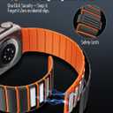 Sport Magnetic Bands Compatible with Apple Watch 49mm 46mm 45mm 44mm 42mm Men, Waterproof Silicone Strong Magnet Loop Replacement Strap for iWatch Ultra 3 2 1 Series 11 10 9 8 7 6 5 4 3 2 1 SE