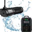 hygger Aquarium Wave Maker 1321 GPH 12W, Adjustable Cross Flow Pump with LED Display Controller, Magnetic DC 24V Aquarium Powerhead for Freshwater and Marine Reef Aquariums Up to 60 Gallon