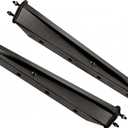 GXYWADY 1 Pair 30 Black Mud Flap Hanger Set 2-1/2 Bolt Spacing Spring Loaded Replacement for Semi Truck