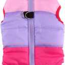 MaruPet Winter Dog Vest - Windproof & Waterproof Warm Coat for Cold Weather - Small/Medium Dogs (XS) - Pink/Purple/Rose (XS(Back:9.0", Chest:13.5", 3.0-5.0lbs))