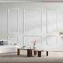 A20122WT30-Art3d Pre-Cut Wainscoting Accent Wall Panel Frame Kit,Ready to Assemble Wall Molding Kit for Interior Wall Décor,3 ToP 3 Bottom