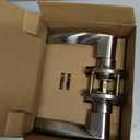 Veise Keyless Entry Door Lock with 2 Lever Handles - Electronic Keypad Deadbolt, Auto Lock, Back Lit & Easy Installation Design, Front Door Handle Sets, Satin Nickel