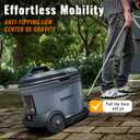 Freelander cPX4000 Portable Cordless Pressure Washer with 5 Gallon Tank & 4 Wheels, 725 PSI True Pressure, 2 x 4.0Ah Battery Power Washer for Car Washing, Outdoor Rinsing and Shower