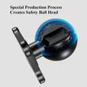 BRCOVAN 1.5'' Ball Mount Base with Aluminum Alloy 4-Hole AMPS Square Plate, Compatible with RAM Mounts C Size 1.5 Inch Ball Double Socket Arm