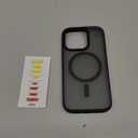 TORRAS for iPhone 16 Pro Case Translucent Matte Black | Compatible with MagSafe, Military Grade Drop Protection, Stronger Magnetic, Shockproof Airbag, Camera Control, Color Buttons, Slim Anti-Scratch