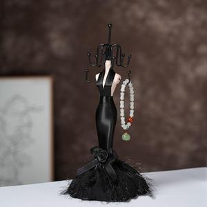 Jewelry Earring Necklace Stand Display Holder Sexy Mannequin Elegant Dress Jewelry Stand Holder Human Model Jewelry Organizer