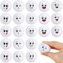 Hxezoc 20 Pieces Mini Face Golf Stress Balls Golf Party Favors Funny Face Foam Sports Balls Small Squeeze Anxiety Relief Toy for Kids Birthday Party, School Reward Carnival Party Supplies