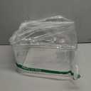 Linus Multi-Purpose Storage Bin with Handles for Kitchen, Pantry, Cabinet, Nursery, Crafts - 12" x 10" x 8", Clear