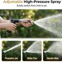 Pressure Washer Gun, High Pressure Jet Hose Nozzle, 3 Spray Modes Handheld Pressure Washer Nozzle for 3/4" Garden Hose, Watering Sprayer for Cleaning Yard Patio Car Pets, Easy to Install