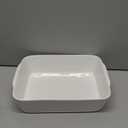 HOMBENE 3.3 QT Ceramic Baking Dish, White Casserole Dish,Lasagna Pan for Oven, Bakeware for Baking, Kitchen Decor, Microwave Oven Safe, Dinner Party (8.7" x 11.8")
