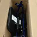 Drive Medical Rollator Walker with Seat - Stable Mobility Support - Height Adjustable - Durable Steel Frame Construction - Smooth 7.5" Wheels - Foldable - 350 Lb Limit - Blue