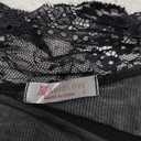 Avidlove Women Lace Kimono Robe Babydoll Sexy Lingerie Mesh Chemise Nightgown Cover Up (Large, Black)
