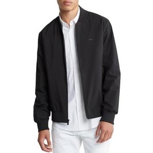 Calvin Klein Men's Matte Logo Zip Bomber Jacket L