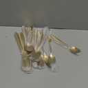 20-Piece Gold Silverware Set for 4, 18/10 Stainless Steel Flatware with Thick Spoons and Forks, Matte Golden Cutlery, Eating Kitchen Utensils for Home Restaurant Wedding, Dishwasher Safe