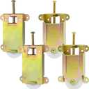 Sliding Mirror Closet Door Rollers Replacement Hardware Fits Contractors Part #W8020C or Hard 1775 Wardrobe Doors Wheels, 1-1/2" Durable POM Concaved Ball Bearing Wheel, 4 Pack