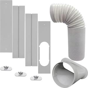 Window Slide Kit Plate for Exhaust Hose of 5 in. Adjustable Portable Air Conditioner Window Vent Kit