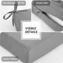 idee-home Outdoor Cushions for Patio Furniture, Waterproof Outdoor Seat Cushion Hampton Bay Deep Seat Replacement Cushions for Garden Size: 26.5 X 26.5 