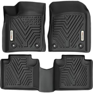 YITAMOTOR All Weather Floor Mats for 2022 Jeep Grand Cherokee WK, 2016-2021 Jeep Grand Cherokee/Dodge Durango, Custom Fit Floor Liners for 1st & 2nd Row, Black