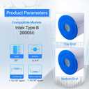 POOLPURE Type B Replacement Pool Filter, Compatible with Intex 29005E Easy Set Swimming Pool Filter Cartridge, 6Pack