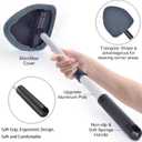 desin Windshield Cleaning Tool, Car Window Cleaner Windshield Cleaner with 4 Reusable and Washable Microfiber Pads and Extendable Handle Auto Inside Glass Wiper