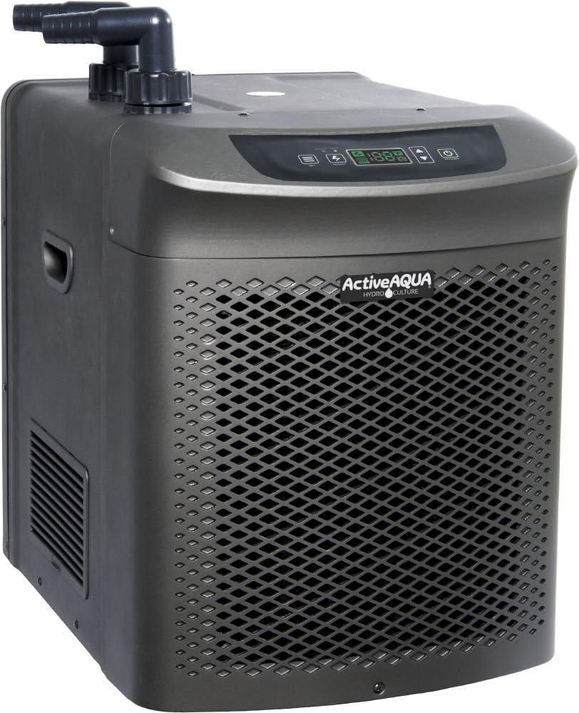 Active Aqua Hydroponic Water Chiller Cooling System with Remote Control and Freestanding Mounting type for Home and Kitchen, Black (1 HP)
