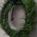 BLOSMON Large Christmas Wreath for Outdoor: 36 Inch Prelit Norfolk Pine Wreath with 100 LED Lights Timer Remote Control Hanger - Lighted Battery Operated Wreaths for Outside Wall Door Decorations