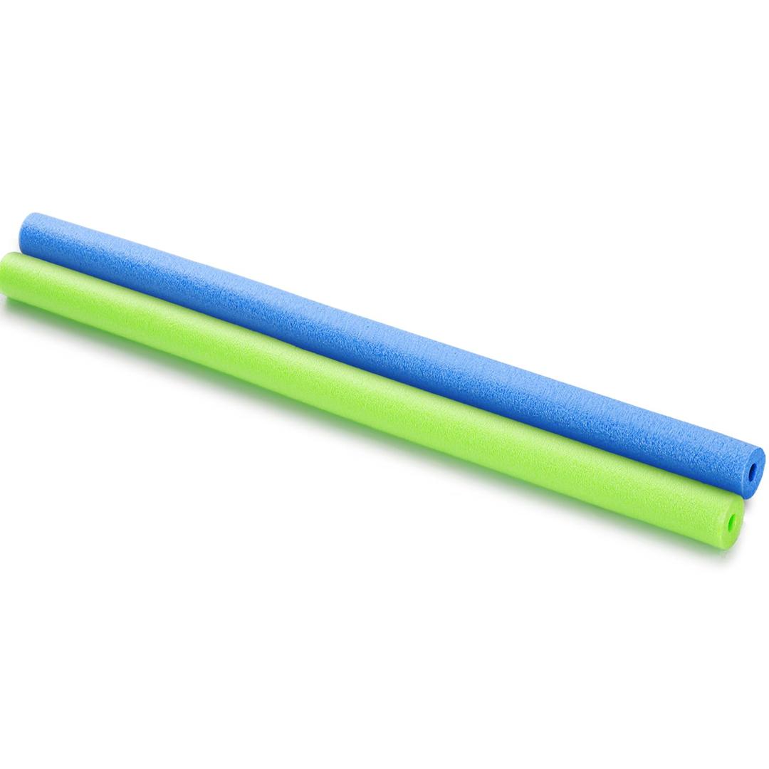 Hollowfly 2 Pcs Foam Pool Noodles for Pool 1.6x40,Blue and Green