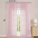 OWENIE Blush Sheer Curtains 120 Inches Long 2 Panels Set, Airy Lightweight Sheer Blush Curtains for Living Room Bedroom, Farmhouse Voile Filmy Rod Pocket Curtains Drapes, 2 Pcs, Each 59" Wx120 L Inch