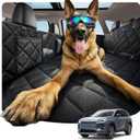 Rorhxia Dog Seat Cover for Back Seat [2026 New Foldable for Passenger Seat] Hard Bottom Dog Hammock, Waterproof Car Seat Protector, Universal for SUVs & Mid-Size Trucks, Heavy-Duty for Large Dogs