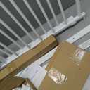 Regalo Safety 29-43" Top of Stairs Baby Gate, Extra Wide Baby Gate, Extra Wide Hardware Mounted Stair Gate with Banister & Wall Mount Kit, Walk-Through Safety Gate with Door for Toddlers & Pets
