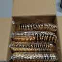 WDF 100 Piece Gold Plastic Spoons Disposable - 6.93 Inch Baroque Gold Spoons Plastic Silverware for Dessert Cake - Heavy Duty for Party Wedding Daily Using Baby Shower Spring