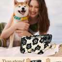 Petitian for Moto G 5G 2024 Case with Wallet - Women Girls Cute Girly Aesthetic Unique Design Leather Credit Card Holder Cardholder Stand Wristband for Motorola G 5G 2024, Black Flower