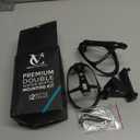 VeloChampion Bike Dual Bottle Cage Holder | Carry 2 Bottles up to 750ml | Ideal for Triathlon & Road Cycling | Suitable for Saddle Rails 50-70mm (Premium)