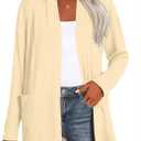 Anymiss Womens Long Sleeve Sweaters Cardigan Plus Size Jackets M-5XL (Large)