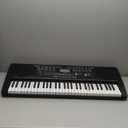 61 Key Portable Electronic Keyboard Piano w/Lighted Full Size Keys, LCD, Headphones, X-Stand, Stool, Music Rest, Microphone, Note Stickers, Built-In Speakers,3 Teaching Modes