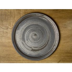 Rust-Colored 8-Inch Rimmed Plate (Flat Plate, Large Plate)