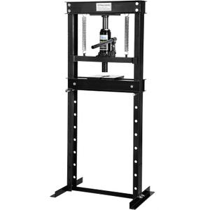12 Ton H Frame Hydraulic Shop Press,Heavy Duty Garage Floor Press with Adjustable Height Stamping Plates,Built in Relief Valve for Bending Straightening Bearings u Joints Car Repair Professional Use