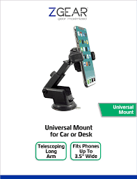 ZGear Black Universal Mount for Car or Desk