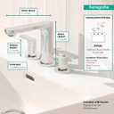 hansgrohe Rebris S Chrome Widespread Bathroom Faucet 3 Hole Sink