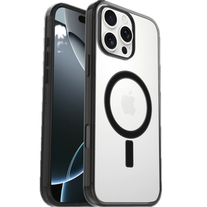 OtterBox - Clear Case Series with MagSafe for iPhone 16 Pro Max Shockproof, Drop Proof, Ultra-Slim, Protective Case (Manta Ray Black